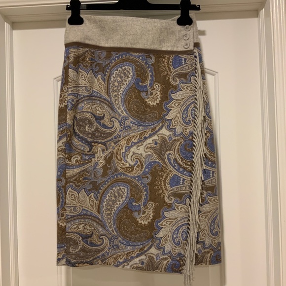 J.McLaughlin Ines Regatta Cashmere Wrap Skirt - Picture 4 of 9